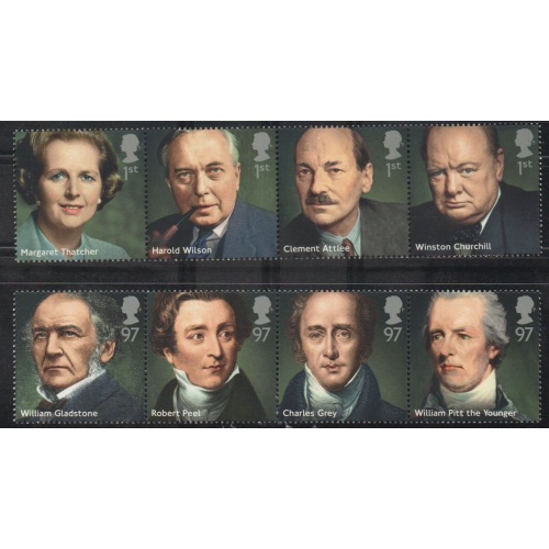 Great Britain Sc 3328-2225 2014 Prime Ministers stamp set mint NH
