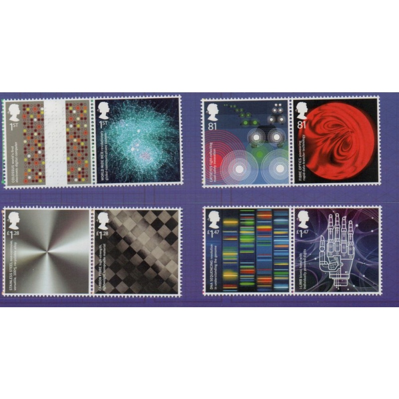 Great Britain Sc 3363-3370 2015 Inventions stamp set mint NH