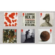 Great Britain Sc 3397-3402 2015 World War I Anniversary stamp set mint NH