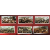 Great Britain Sc 3409-3414 2015 Battle of Waterloo 200th Anniversary stamp set mint NH