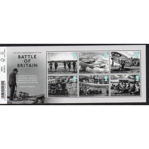 Great Britain Sc 3416 2015 Battle of Britain stamp sheet mint NH