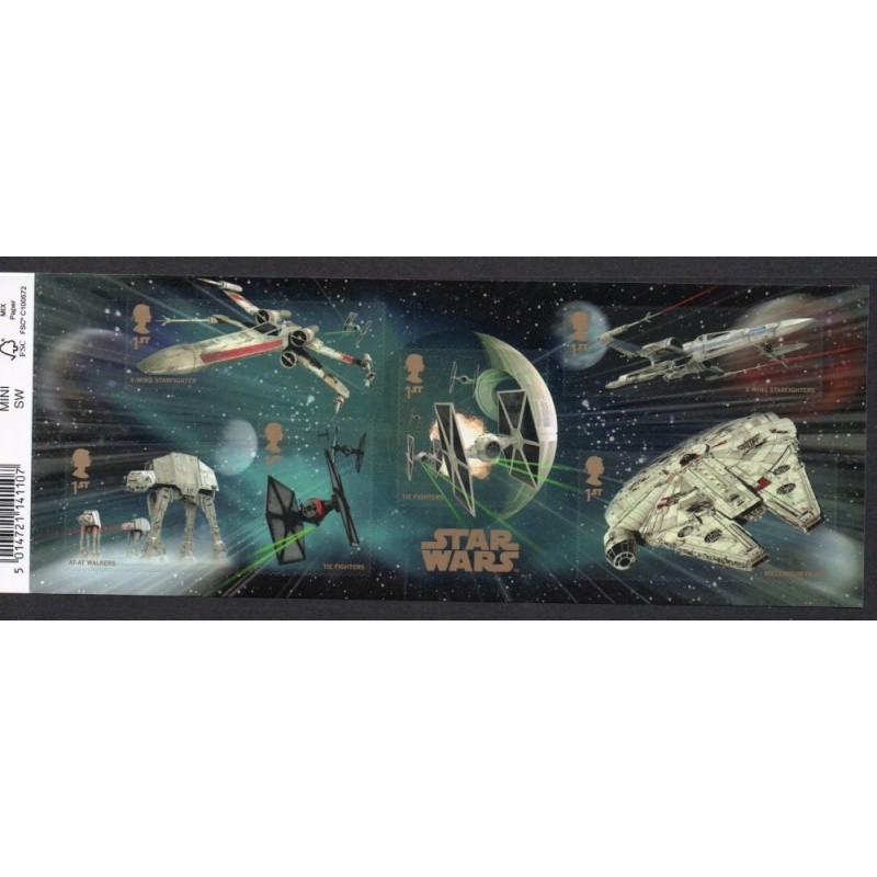 Great Britain Sc 3451 2015 Star Wars stamp sheet mint NH