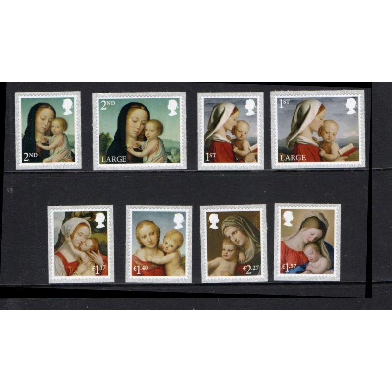 Great Britain Sc 3666-3673 2017 Christmas stamp set mint NH