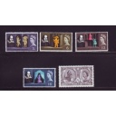 Great Britain Sc 402-406 1964 Shakespeare stamp set  mint NH