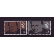 Great Britain Sc 420-421 1964 Churchill stamp set  mint NH