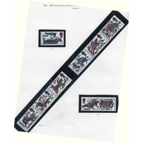 Great Britain Sc 470-477 1966 Battle of Hastings stamp set mint NH