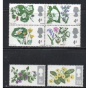Great Britain Sc 488-493 1967 Flowers stamp set mint NH