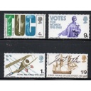 Great Britain Sc 564-567 1968 Anniversaries stamp set  mint NH