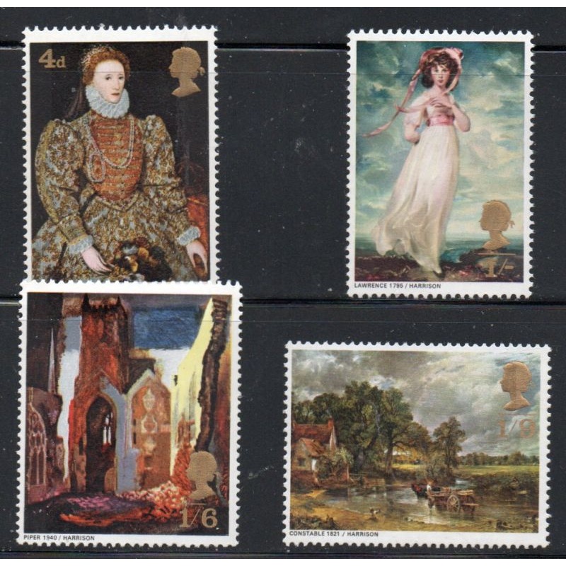 Great Britain Scott  568-571 1968 Paintings stamp set mint NH