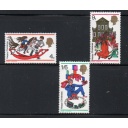 Great Britain Sc 572-574 1968 Christmas stamp set  mint NH