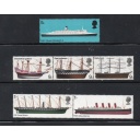 Great Britain Sc 575-579 1969 Ships stamp set mint NH