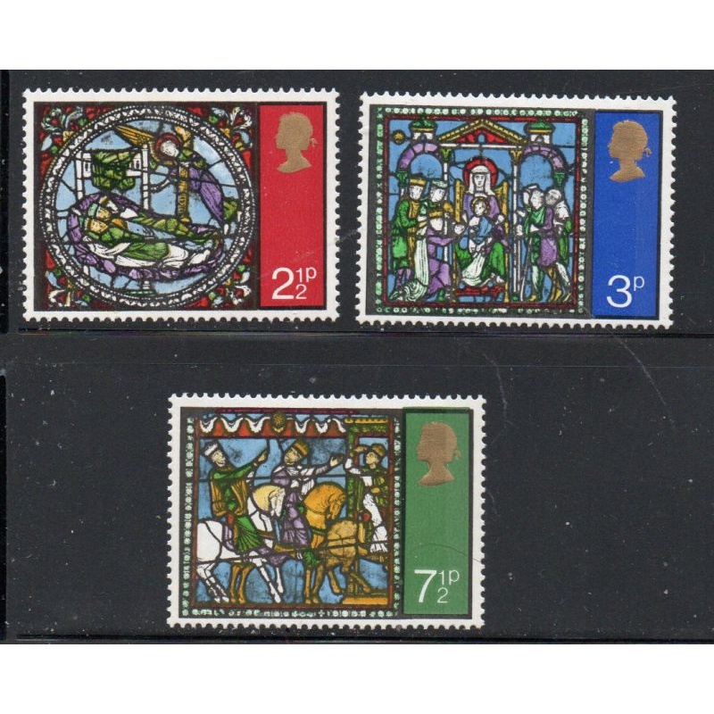 Great Britain Sc 661-663 1971 Christmas stamp set  mint NH