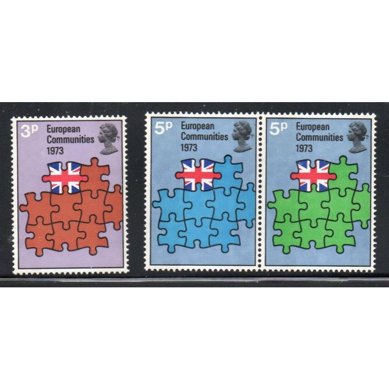 Great Britain Sc 685-687 1973 European Community stamp set  mint NH