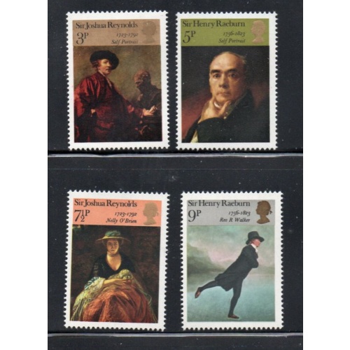 Great Britain Sc 697-700 1973 Artists stamp set mint NH