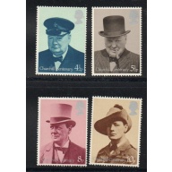 Great Britain Sc 728-731 1974 Churchill stamp set mint NH