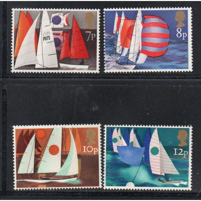 Great Britain Sc 745-748 1975 Yachts stamp set mint NH