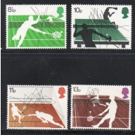 Great Britain Sc 802-805 Racket Sports stamp set mint NH