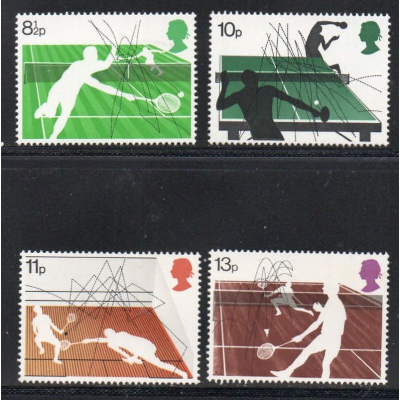 Great Britain Sc 802-805 Racket Sports stamp set mint NH