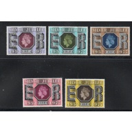Great Britain Sc 810-814 1977 25th Anniversary Reign of QE II stamp set mint NH