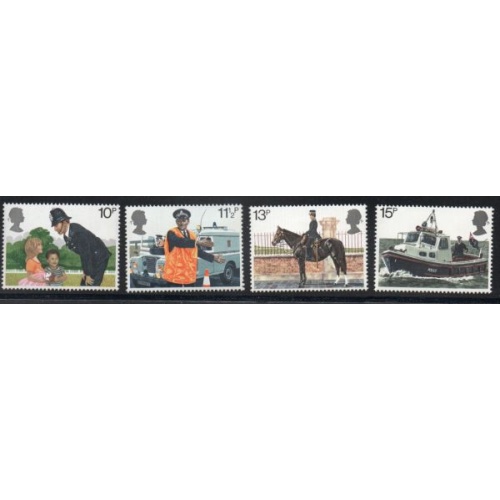 Great Britain Sc 875-878 1979  London Police  stamp set mint NH