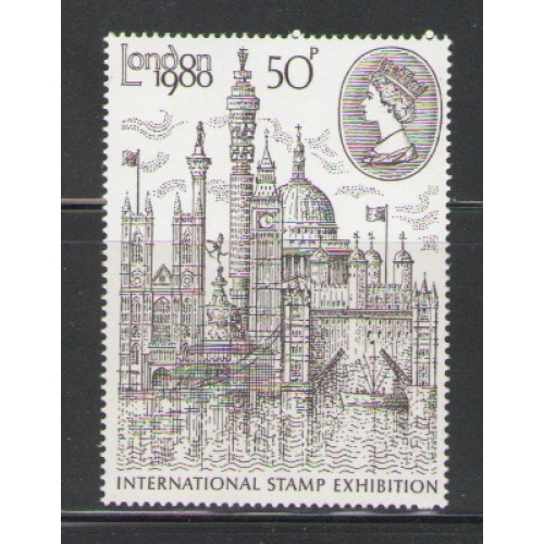 Great Britain Scott 909 1980 London View Stamp Exhibition stamp mint NH