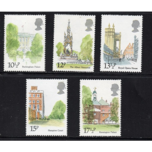 Great Britain Scott 910-14 1980 Palaces & Buildings stamp set mint NH