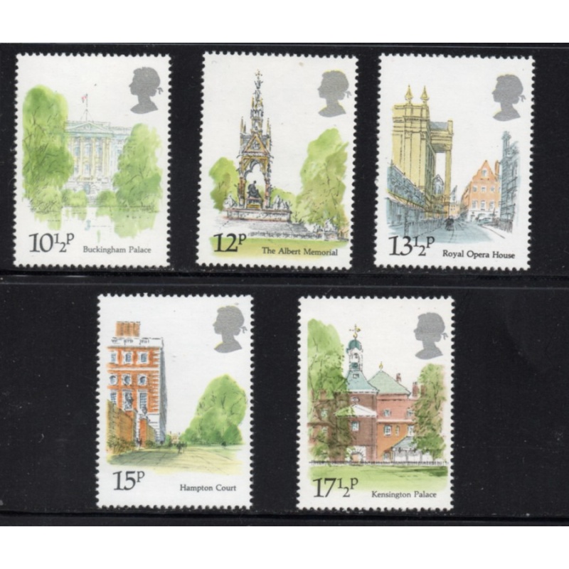 Great Britain Scott 910-14 1980 Palaces & Buildings stamp set mint NH