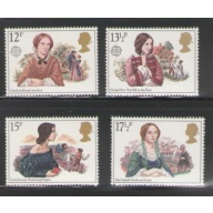 Great Britain Scott 915-18 1980 Europa Victorian Novelists  stamp set mint NH