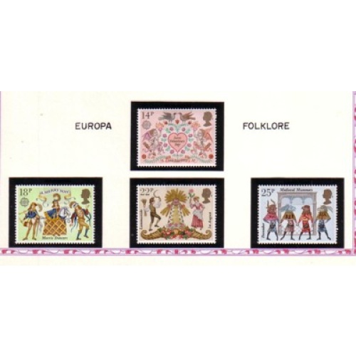 Great Britain Scott 933-36 1981 Europa Dancers stamp set mint NH