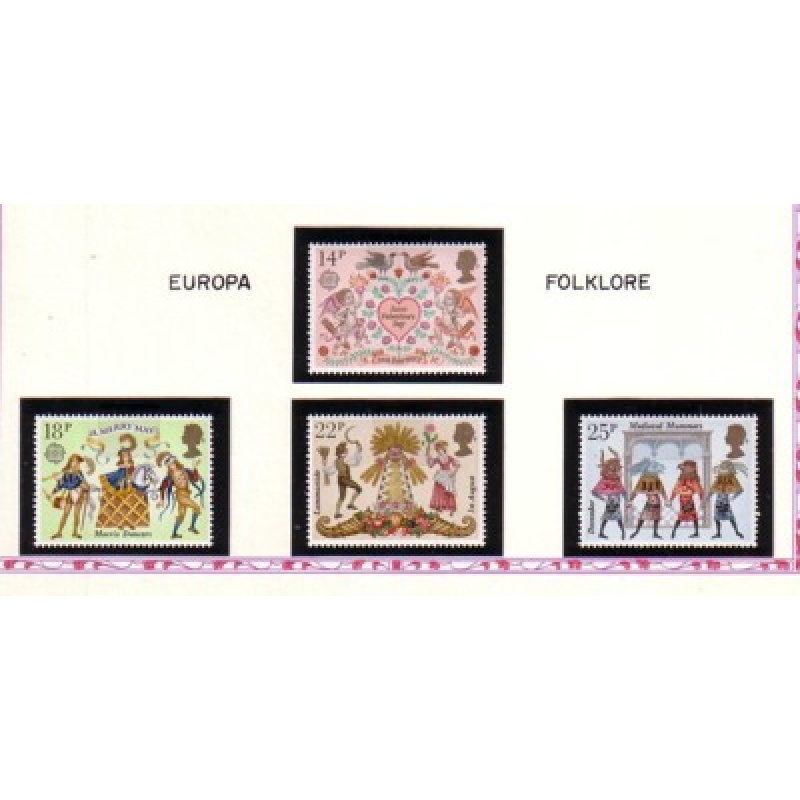Great Britain Scott 933-36 1981 Europa Dancers stamp set mint NH