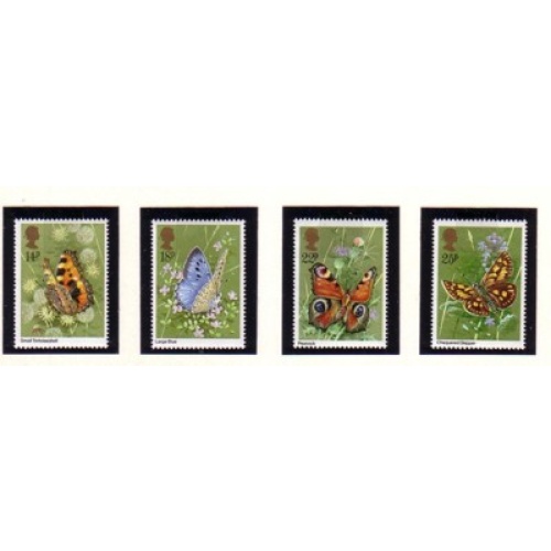 Great Britain Scott 941-44 1981 Butterflies stamp set mint NH