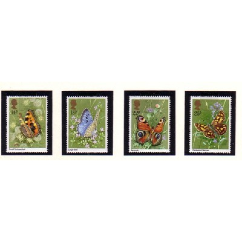 Great Britain Scott 941-44 1981 Butterflies stamp set mint NH