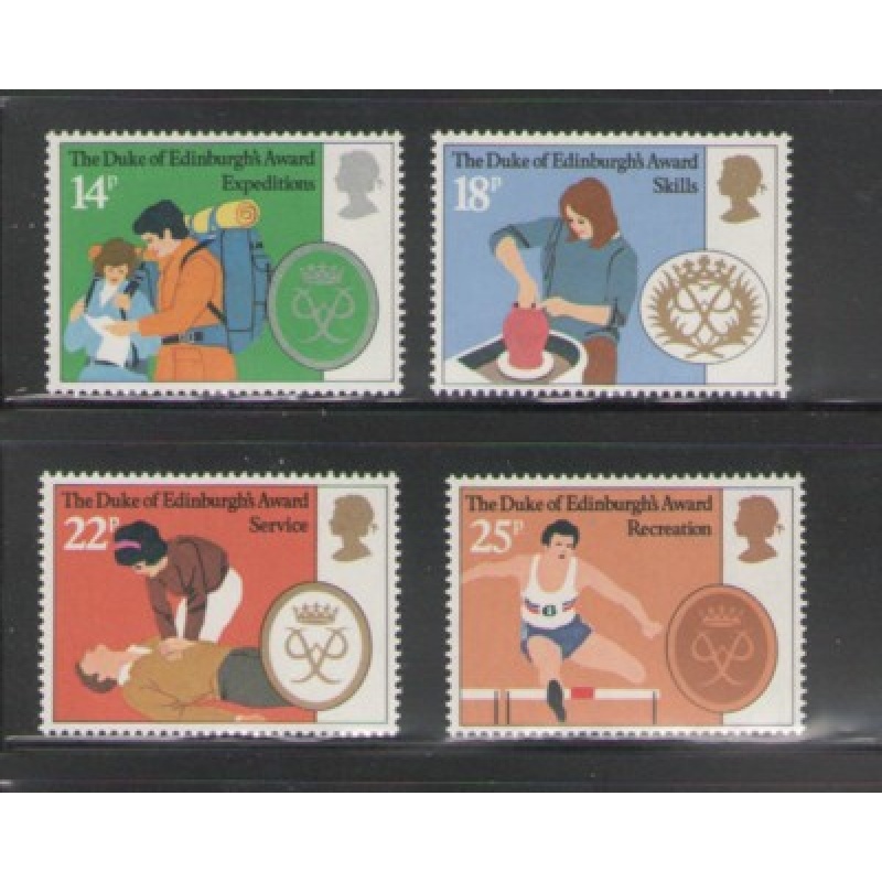 Great Britain Scott 952-55 1981 Duke Of Edinburgh Awards stamp set mint NH