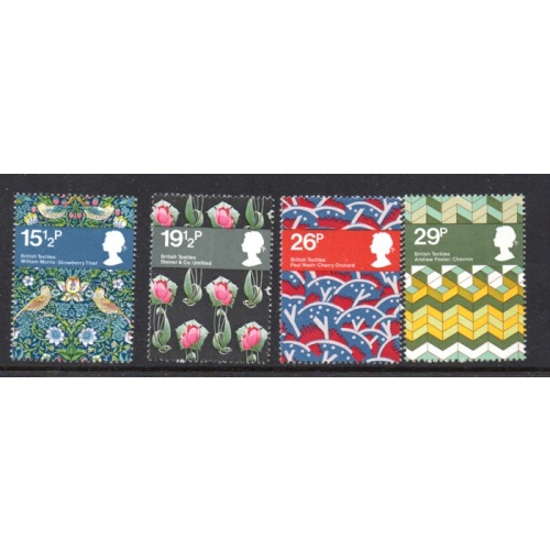 Great Britain Scott 996-99 1982 Textile Designs stamp set mint NH