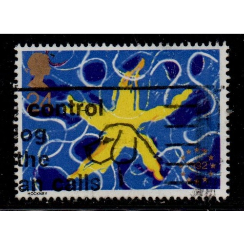 Great Britain Sc 1467 1992 Single European Market stampused