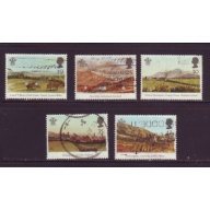 Great Britain Scott 1548-1552 1994 Prince Charles Watercolors stamp set used