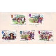 Great Britain Scott 1572-1576 1994 Summer Events stamp set used