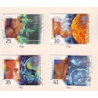 Great Britain Scott 1577-1580 1994 Medical Discoveries stamp set used