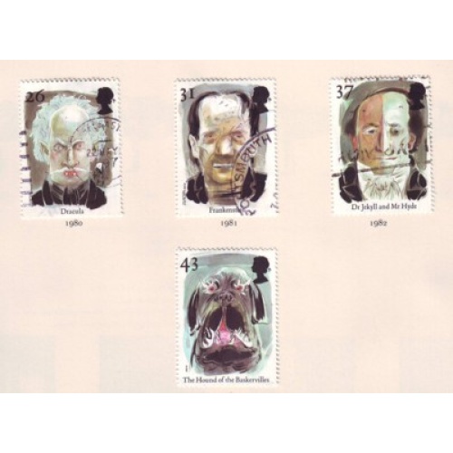 Great Britain Sc 1754-1757 1997 Europa, Legends,  stamp set used