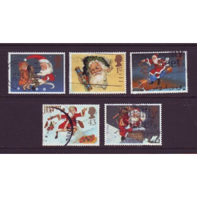 Great Britain Sc 1776-1770 1997 Christmas Santa Claus stamp set used