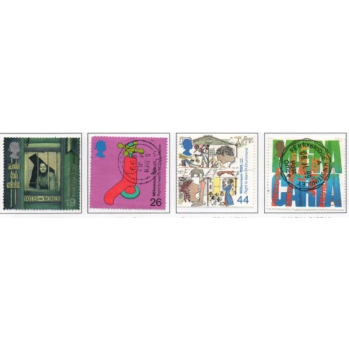 Great Britain Sc 1863-1866 1999 Citizen Rights stamp set used