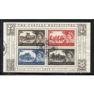 Great Britain Scott 2278 2005 High value Castles stamp sheet used