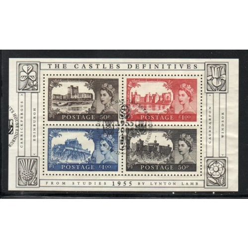 Great Britain Scott 2278 2005 High value Castles stamp sheet used