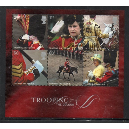 Great Britain Scott 2293a 2005 Trooping the Colour stamp sheet used