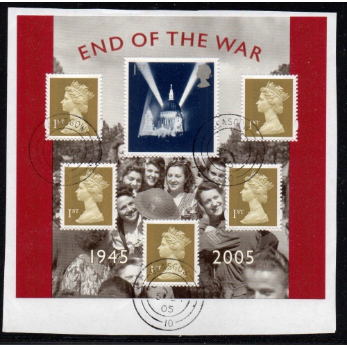 Great Britain Scott 2294 2005 Anniversary End of WW II stamp sheet used