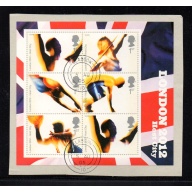 Great Britain Scott 2301 2005 Selection for 2012 Olympics stamp sheet used