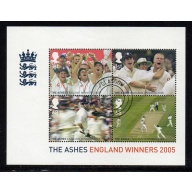 Great Britain Sc 2320 2005 Ashes Cricket Match Victory stamp sheet used