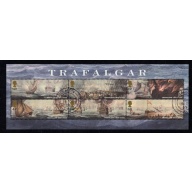 Great Britain Sc 2326c 2005 Battle of Trafalgar stamp sheet used