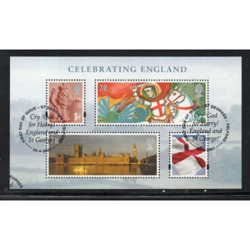 Great Britain Scott 2462 2007 Celebrating England  stamp sheet used