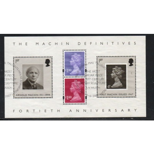 Great Britain Scott 2471 2007 Machin Definitives  Anniversary  stamp sheet used